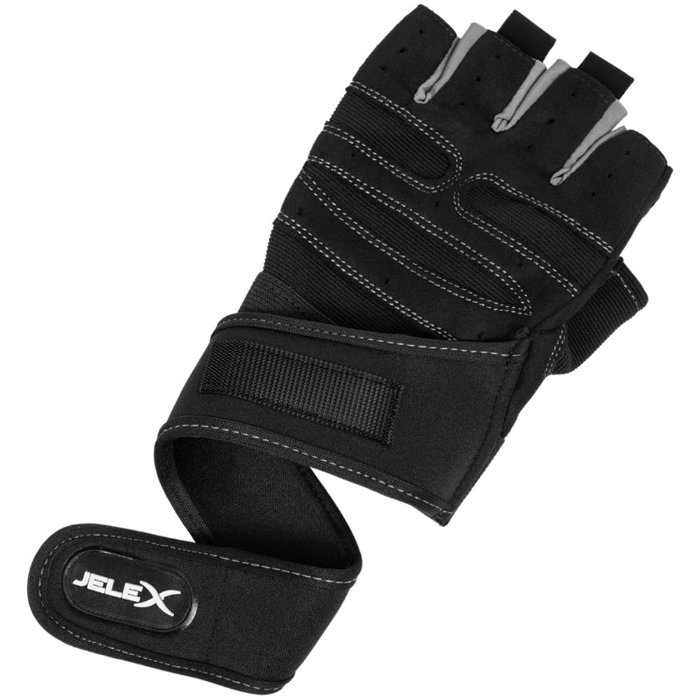 JELEX Fit Guantes de entrenamiento acolchados negro-gris
