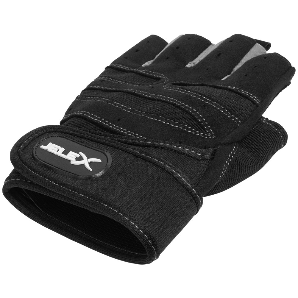 JELEX Fit Guantes de entrenamiento acolchados negro-gris