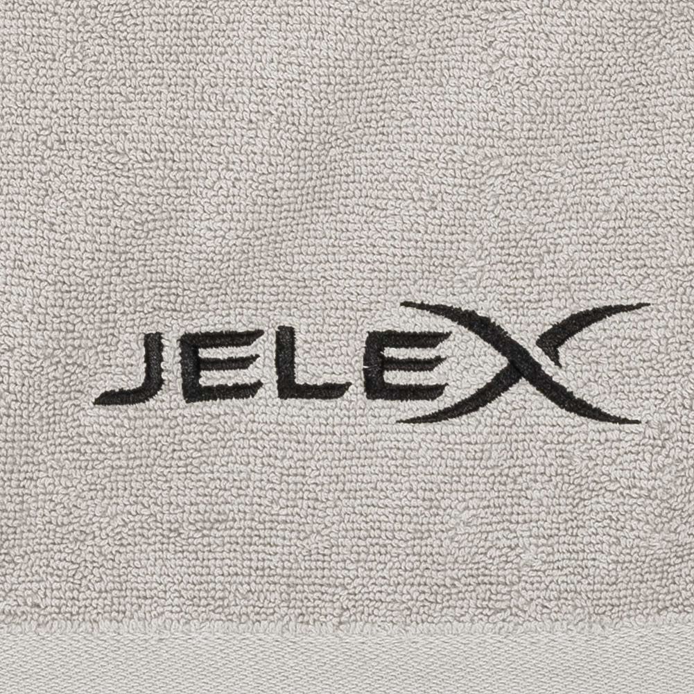 JELEX "100FIT" Toalla de fitness con bolsillo gris