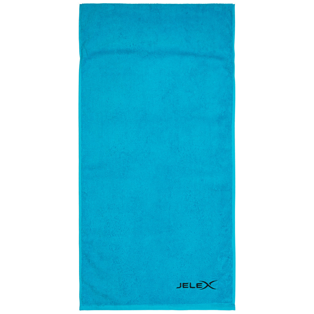 JELEX "100FIT" Toalla de fitness con bolsillo turquesa