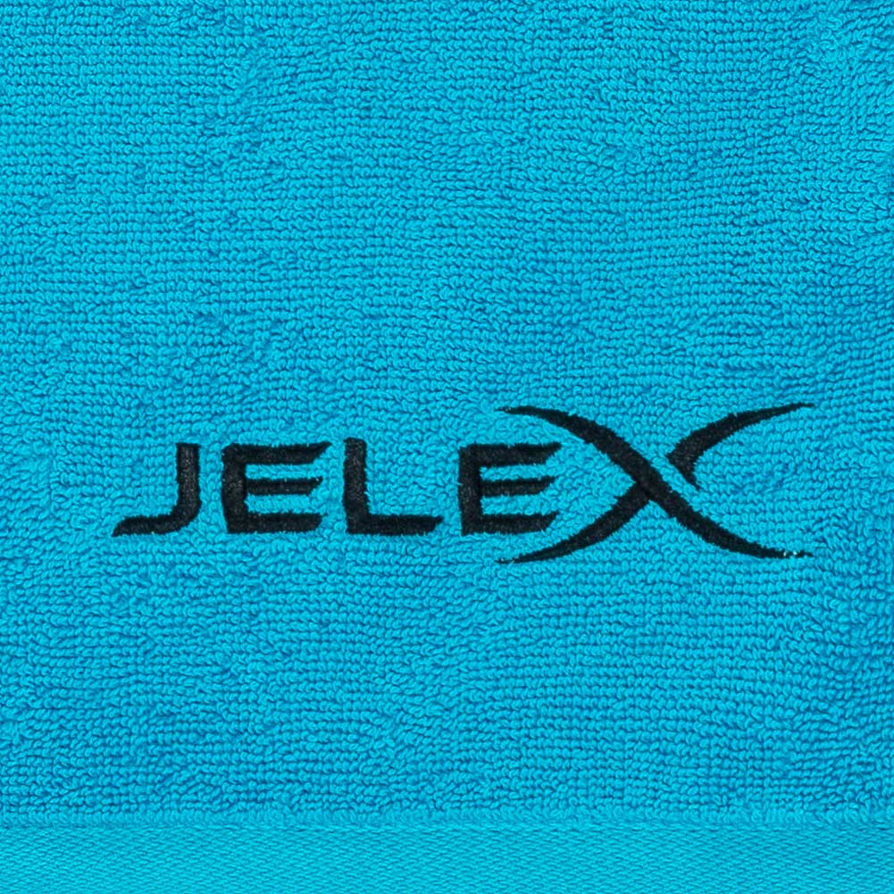 JELEX "100FIT" Toalla de fitness con bolsillo turquesa