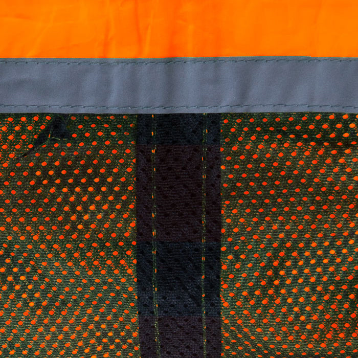 Zeus Hombre Chaqueta de running reflectante naranja