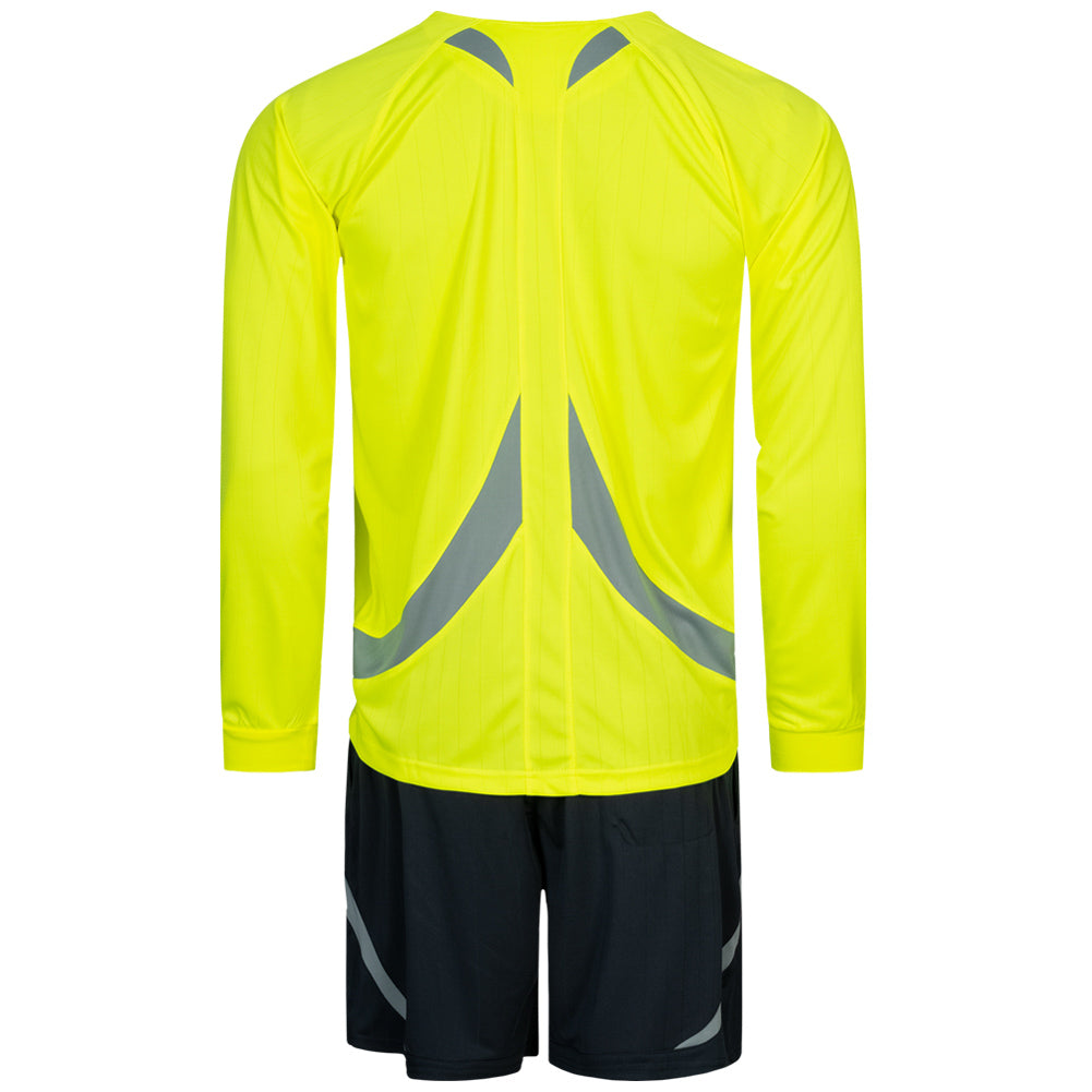 Zeus Hombre Conjunto de Ã¡rbitro Camiseta con pantalÃ³n corto Amarillo NeÃ³n