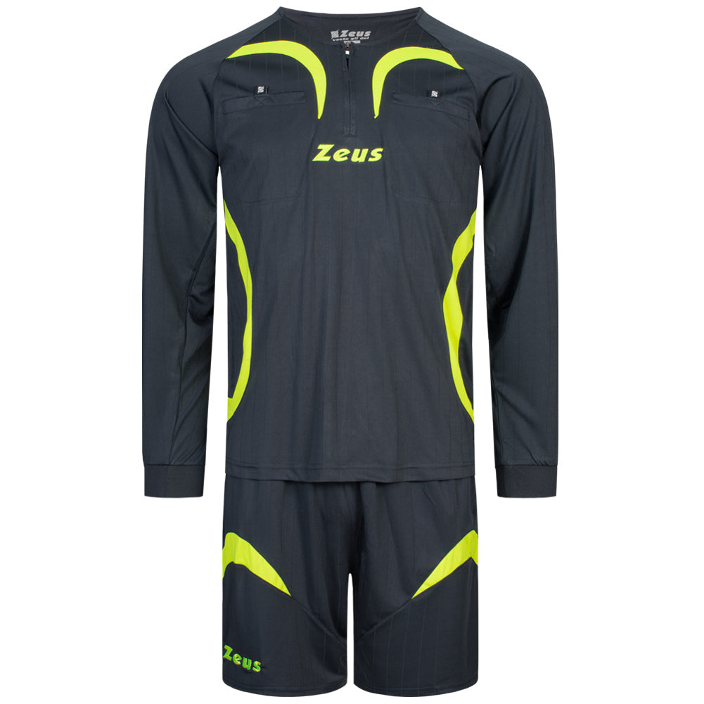 Zeus Hombre Conjunto de Ã¡rbitro Camiseta con pantalÃ³n corto Gris