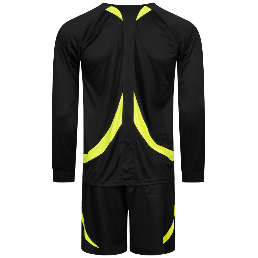 Zeus Hombre Conjunto de Ã¡rbitro Camiseta con pantalÃ³n corto Negro