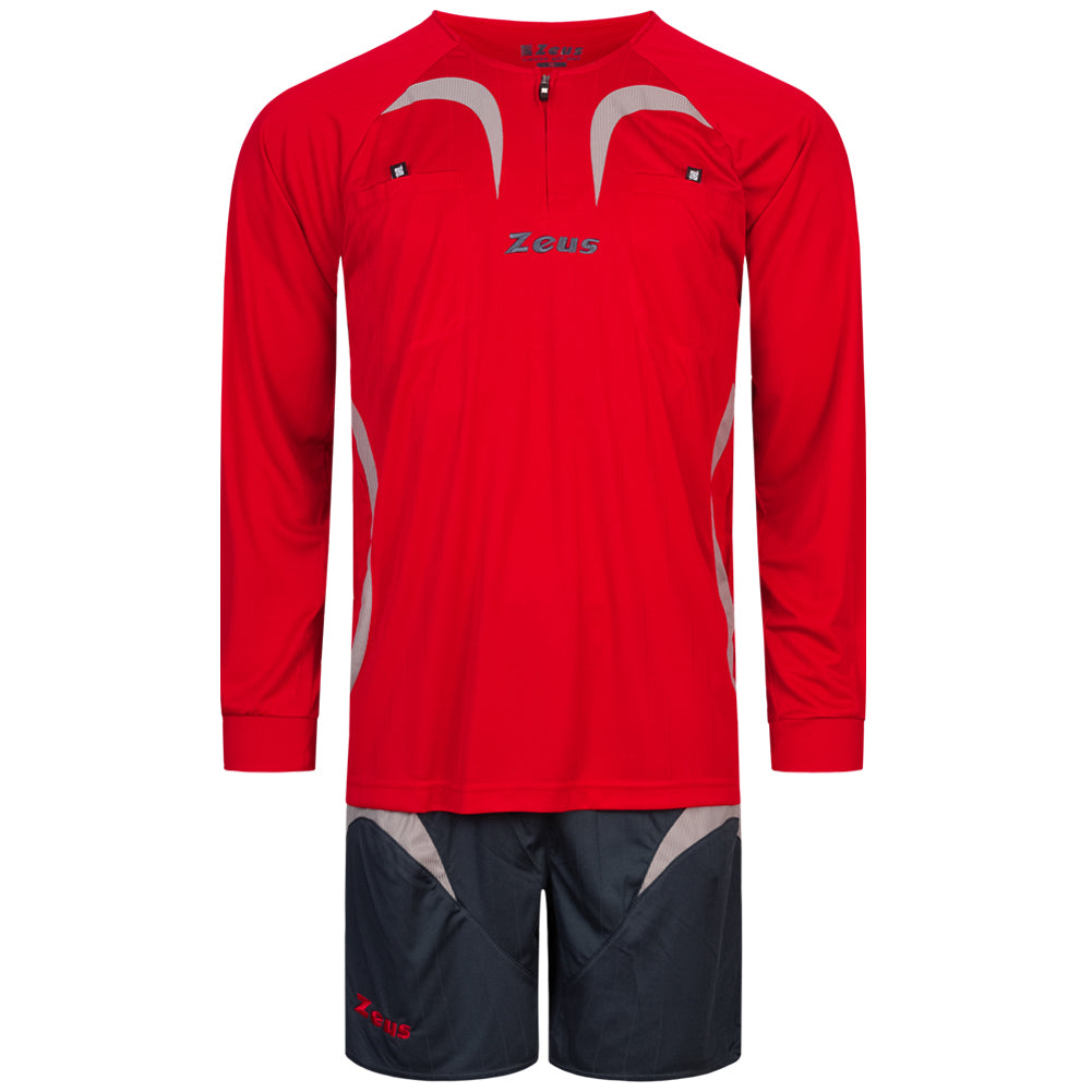 Zeus Hombre Conjunto de Ã¡rbitro Camiseta con pantalÃ³n corto Rojo