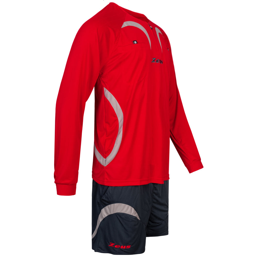 Zeus Hombre Conjunto de Ã¡rbitro Camiseta con pantalÃ³n corto Rojo