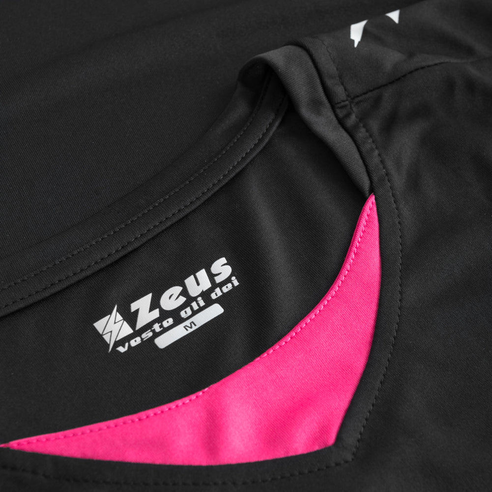 Zeus Kit Flora Mujer Camiseta de baloncesto con pantalones cortos negro