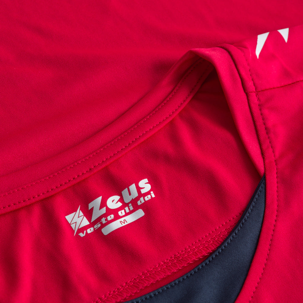 Zeus Kit Flora Mujer Camiseta de baloncesto con pantalones cortos rojo