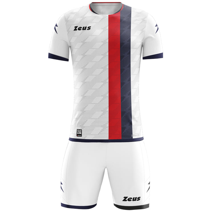 Zeus Icon Teamwear Set Camiseta con pantalones cortos blanco azul marino