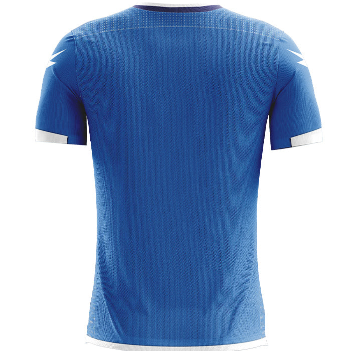 Zeus Icon Teamwear Set Camiseta con pantalones cortos blanco brillante royal blue