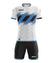 Zeus Icon Teamwear Set Camiseta con pantalones cortos blanco royal blue – S|M