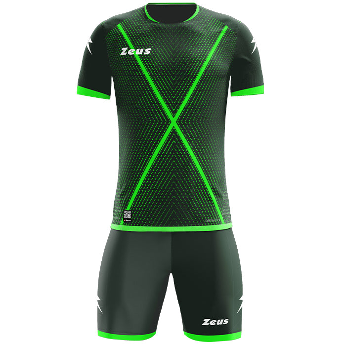 Zeus Icon Teamwear Set Camiseta con pantalones cortos verde verde neÃ³n
