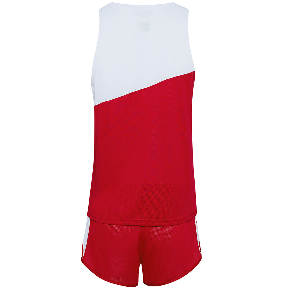 Zeus Kit Robert Hombre Conjunto de atletismo Camiseta con pantalones cortos rojo