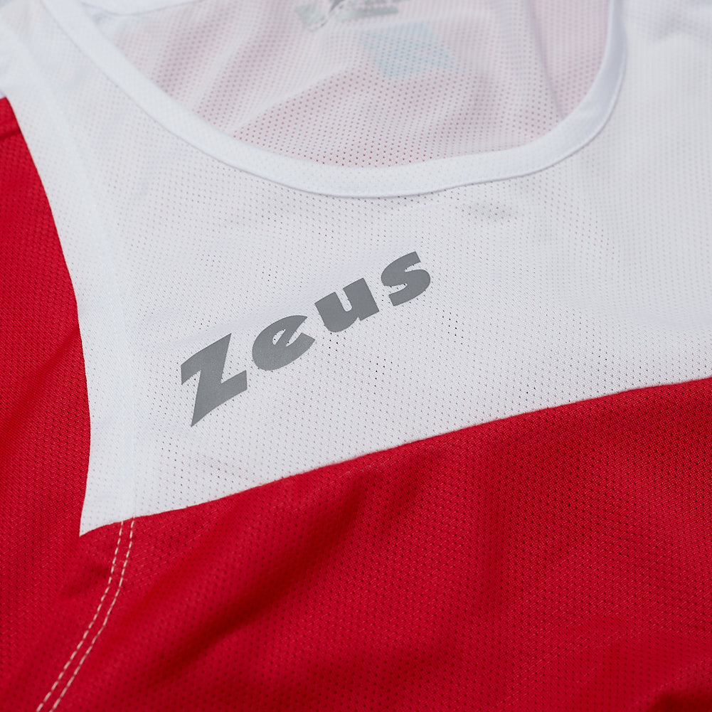 Zeus Kit Robert Hombre Conjunto de atletismo Camiseta con pantalones cortos rojo