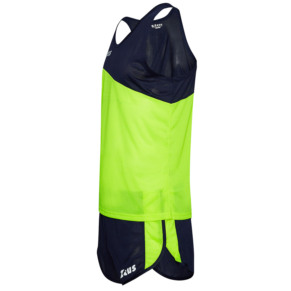 Zeus Kit Robert Hombre Conjunto de atletismo Camiseta con pantalones cortos amarillo