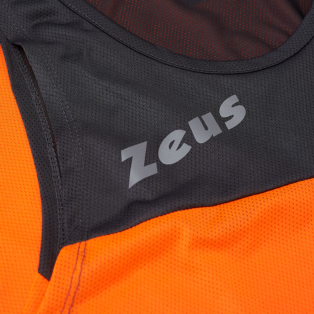 Zeus Kit Robert Hombre Conjunto de atletismo Camiseta con pantalones cortos naranja