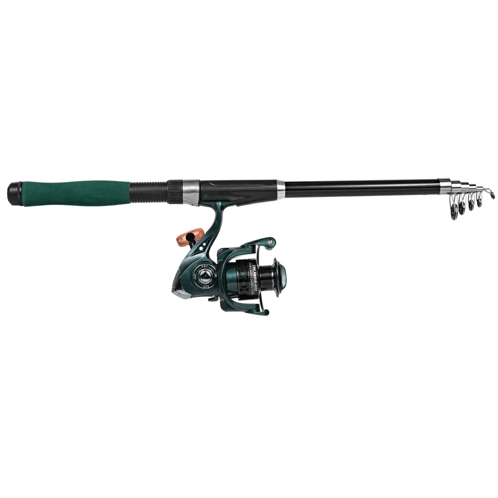 KIRKJUBÃUR Â® "Agnatha" Set de caÃ±a de pescar telescÃ³pica 2,10 m