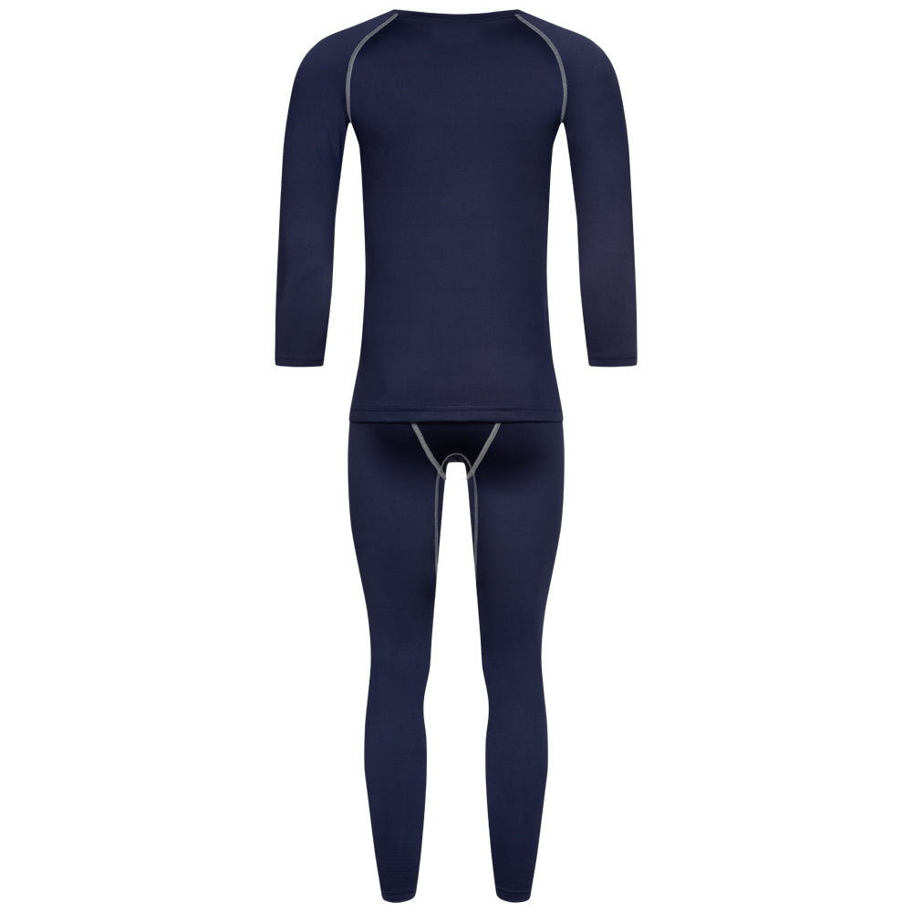 KIRKJUBÃUR Â® "Hafjall" Hombre Conjunto de ropa interior tÃ©rmica 2 piezas azul
