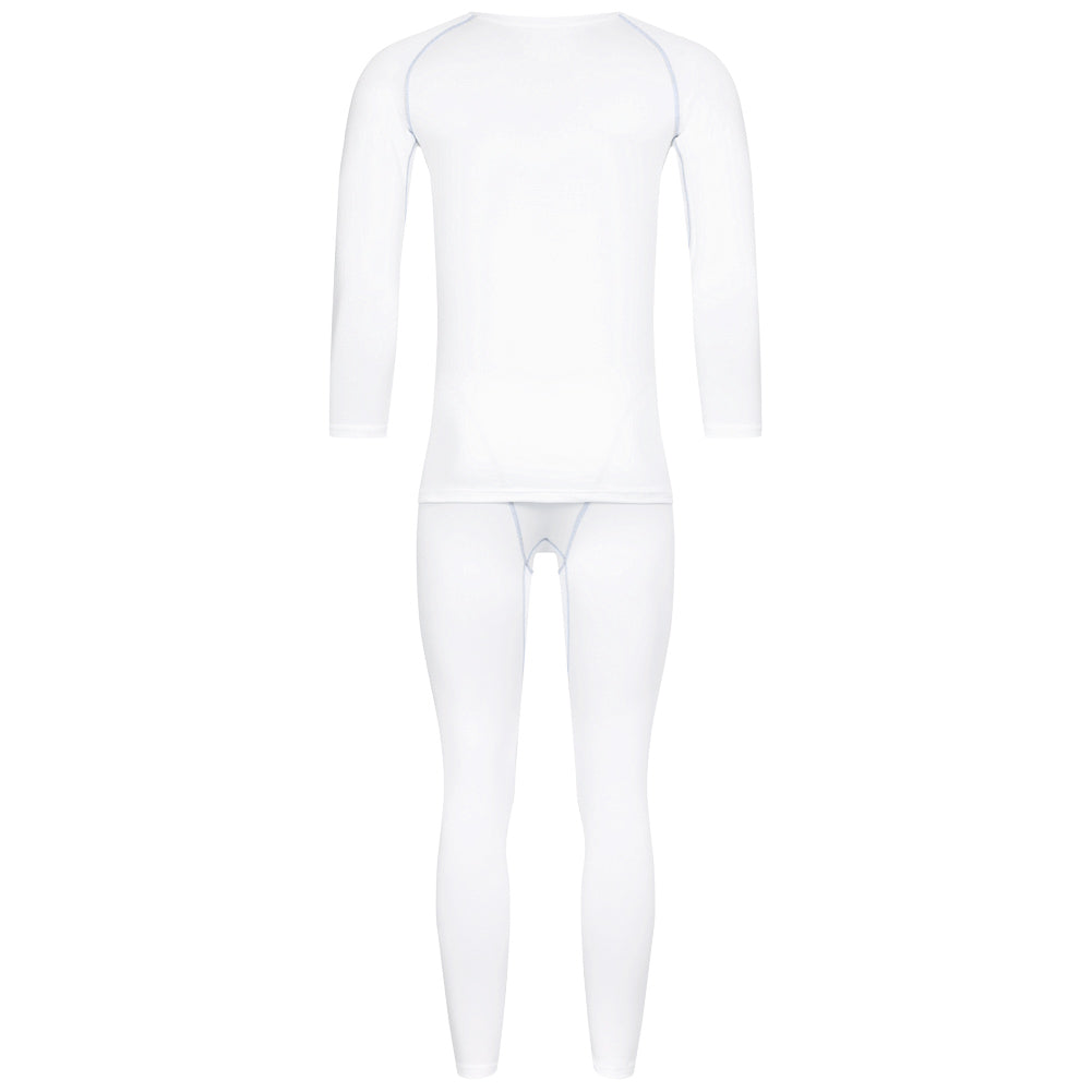 KIRKJUBÃUR Â® "Hafjall" Hombre Conjunto de ropa interior tÃ©rmica 2 piezas blanco