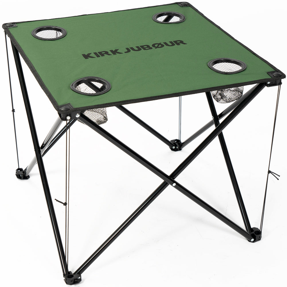 KIRKJUBØUR® "Solkatt" faltbarer Campingtisch grün