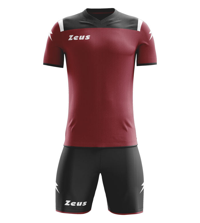Zeus Kit Vesuvio Conjunto de fÃºtbol 2 piezas rojo oscuro negro