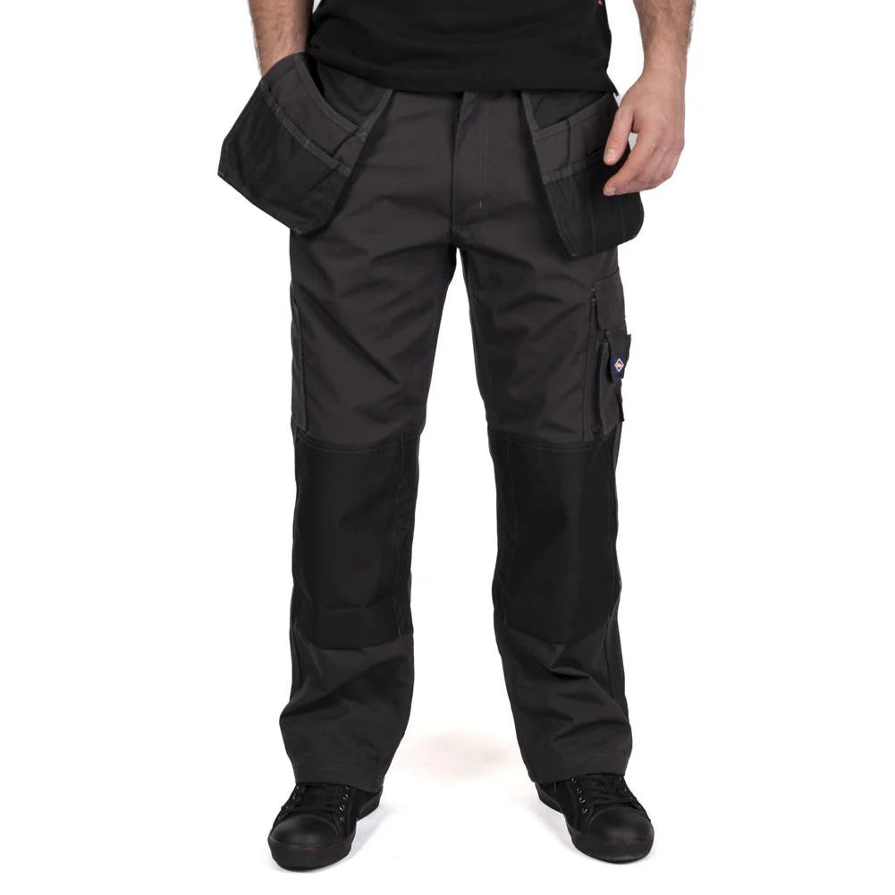 Lee Cooper Holster Pocket Workwear Herren Arbeitshose grau-schwarz LCPNT216-GRY-BLK