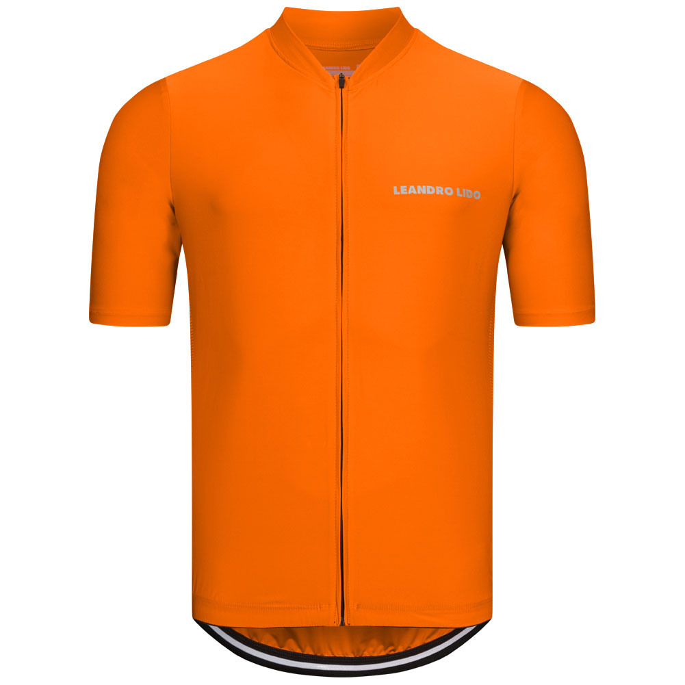 LEANDRO LIDO "Portofino" Herren Radsport Kurzarm Trikot orange