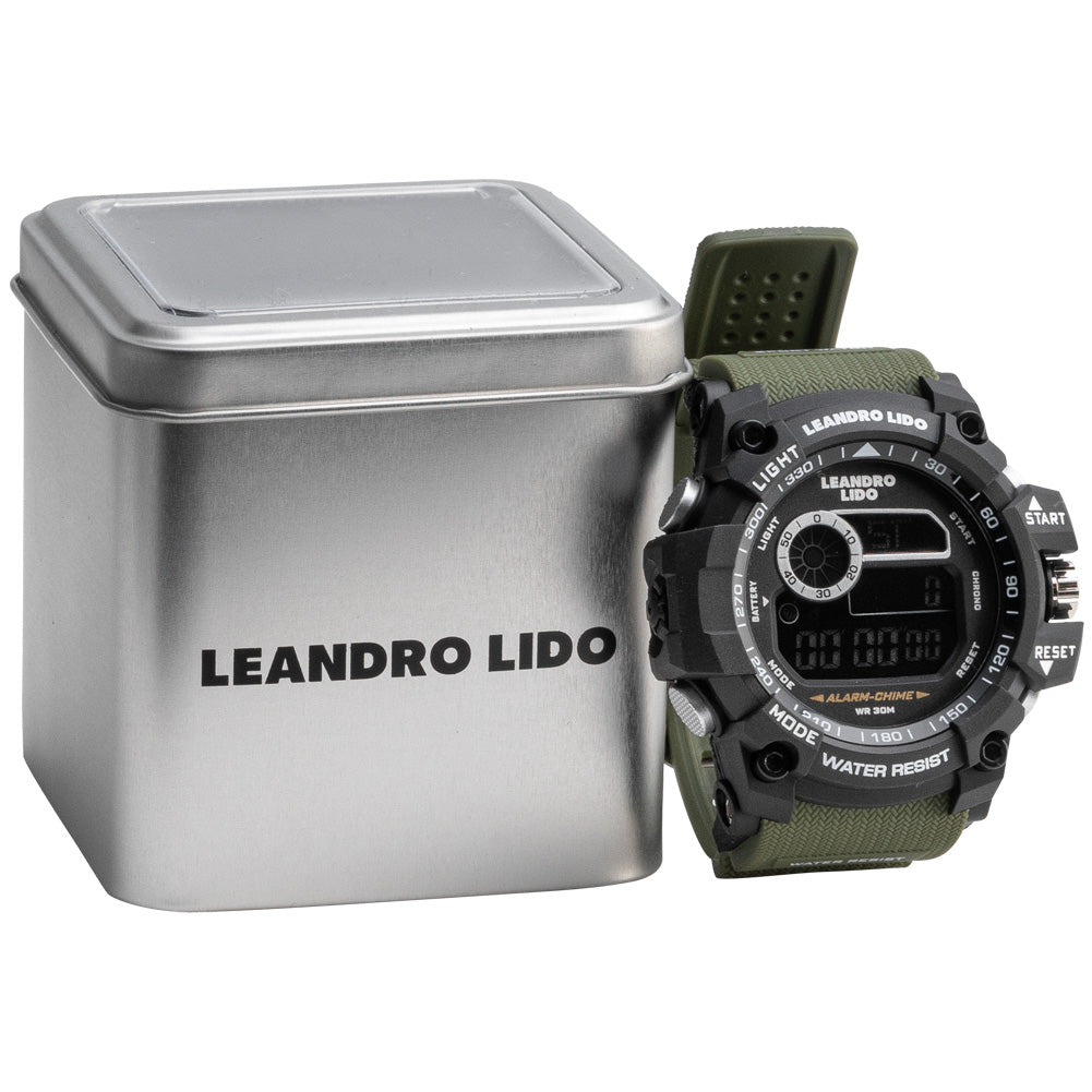 LEANDRO LIDO "Palermo" Unisex Reloj deportivo verde oscuro