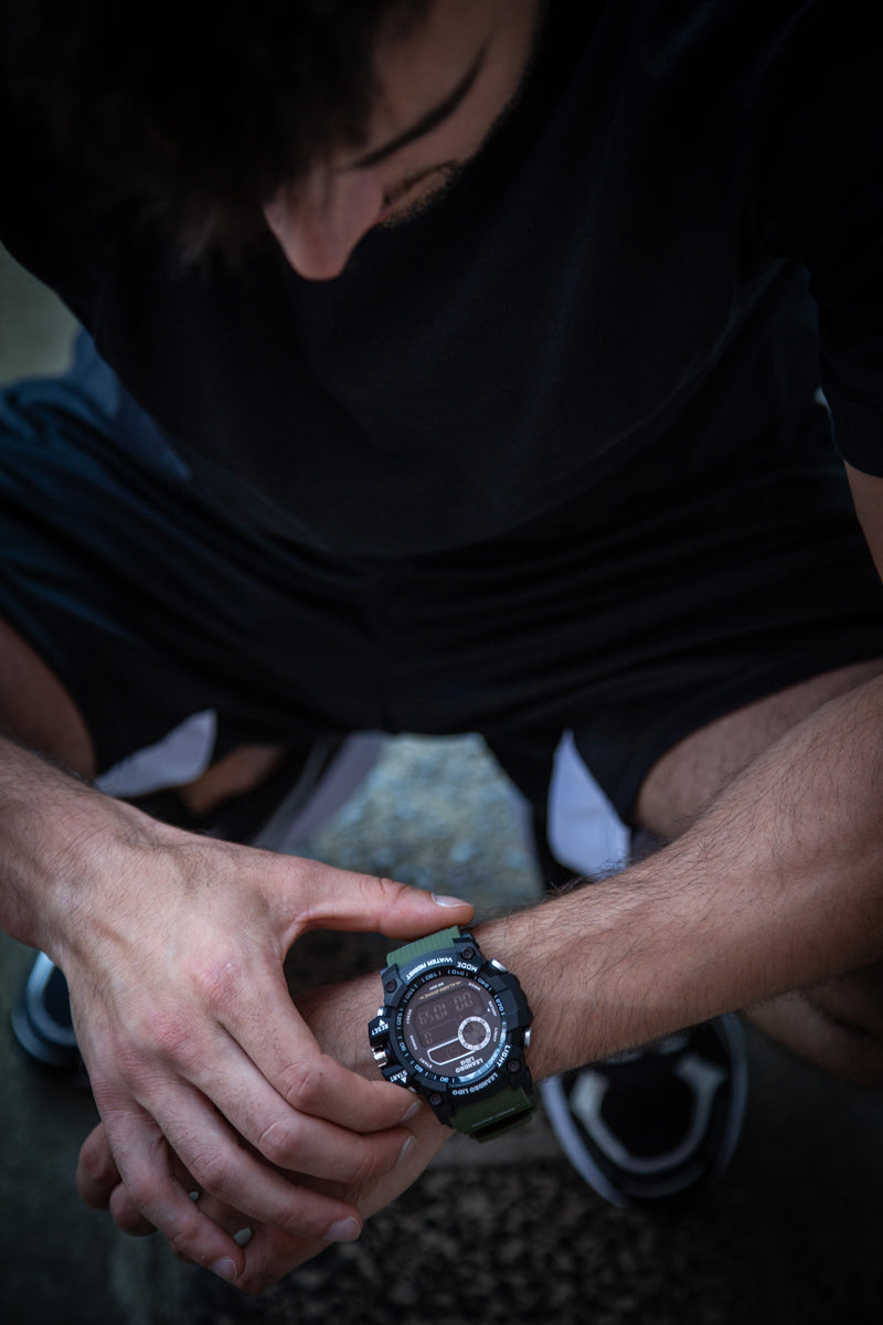 LEANDRO LIDO "Palermo" Unisex Reloj deportivo verde oscuro