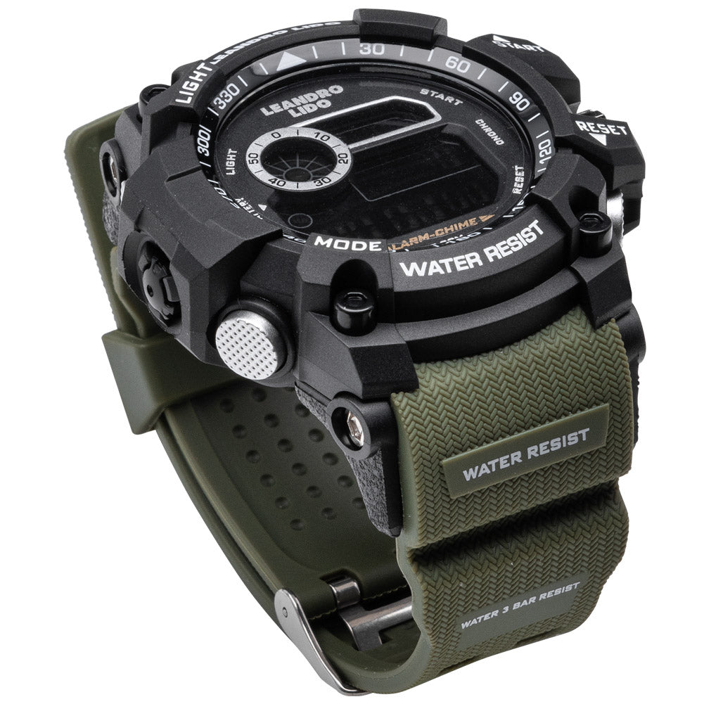 LEANDRO LIDO "Palermo" Unisex Reloj deportivo verde oscuro
