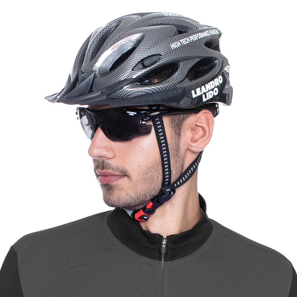 LEANDRO LIDO Freno high tech performance ciclismo casco de bicicleta negro