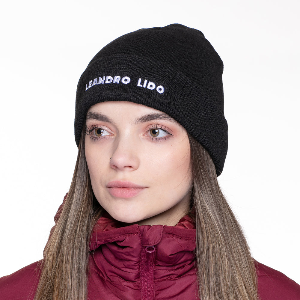 LEANDRO LIDO "Callata" Beanie Gorro de invierno negro