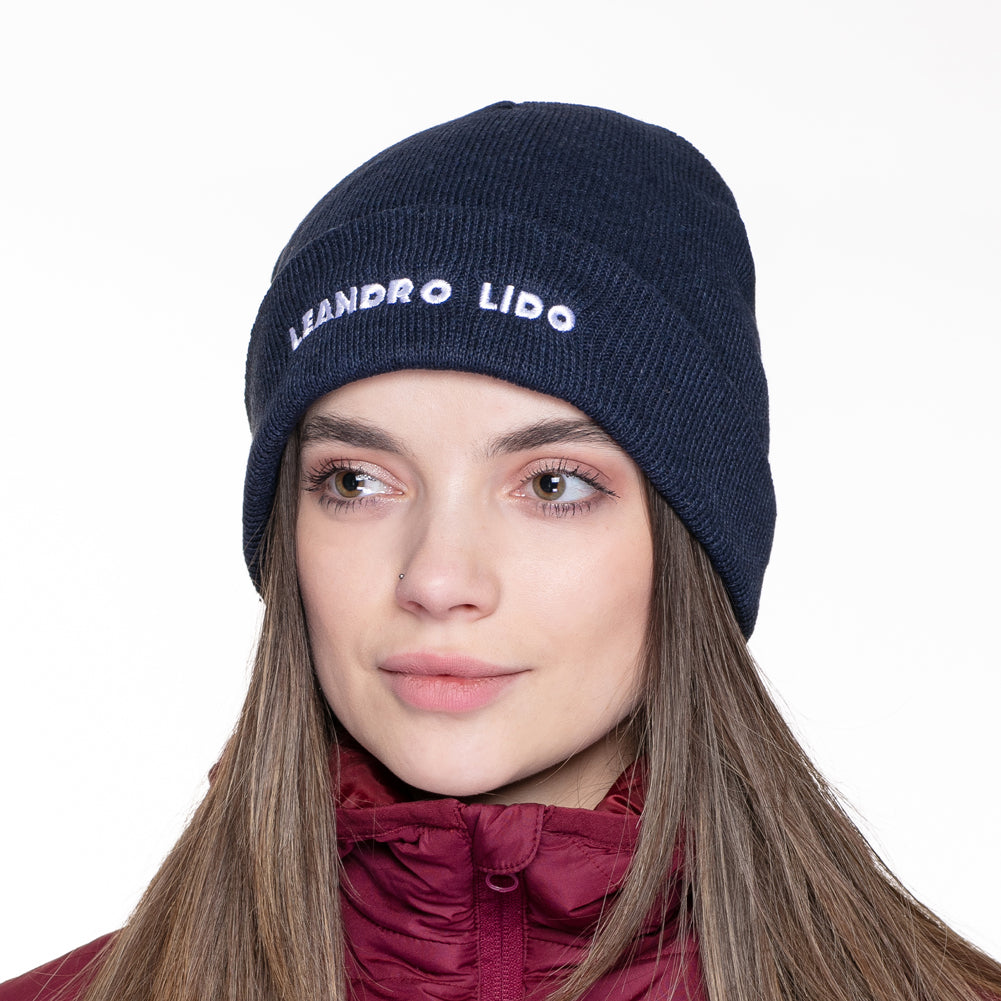 LEANDRO LIDO "Callata" Beanie Gorro de invierno azul marino