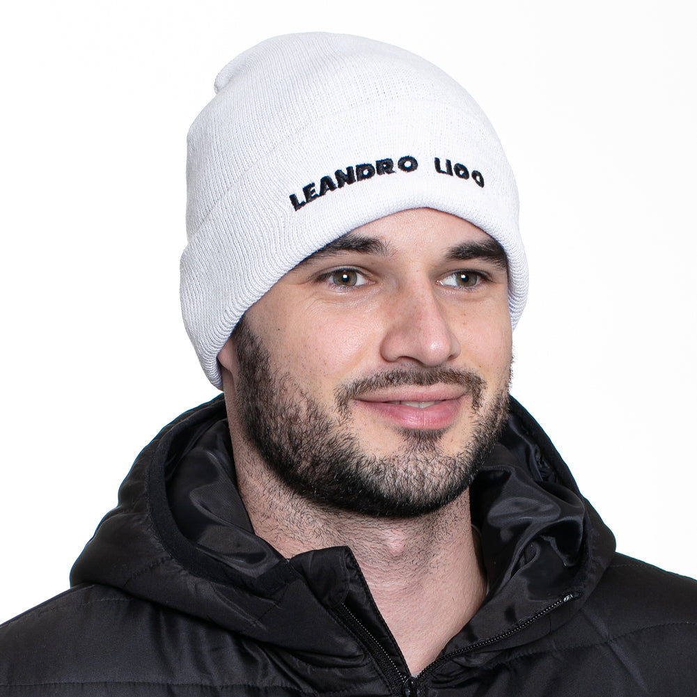 LEANDRO LIDO "Callata" Beanie Gorro de invierno blanco