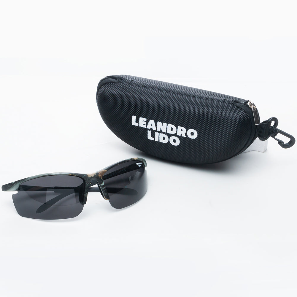 LEANDRO LIDO Power Gafas de sol deportivas camuflaje/negro