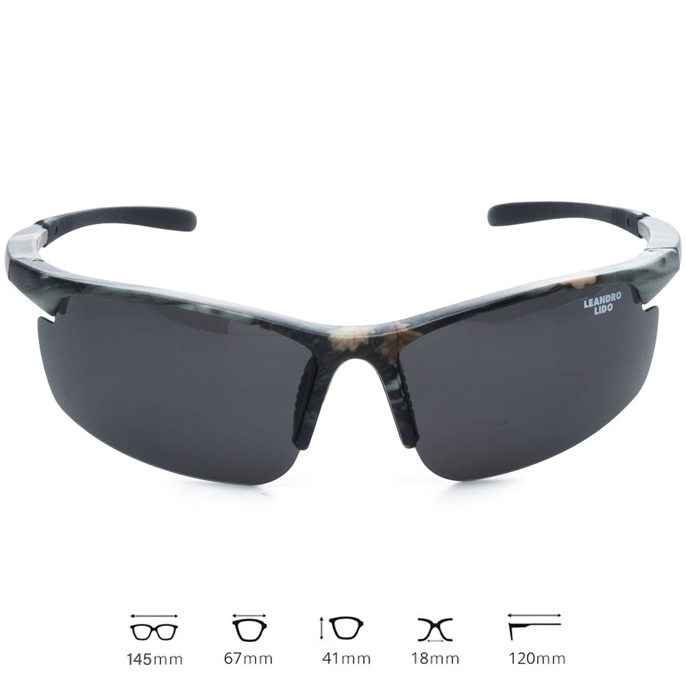 LEANDRO LIDO Power Gafas de sol deportivas camuflaje/negro