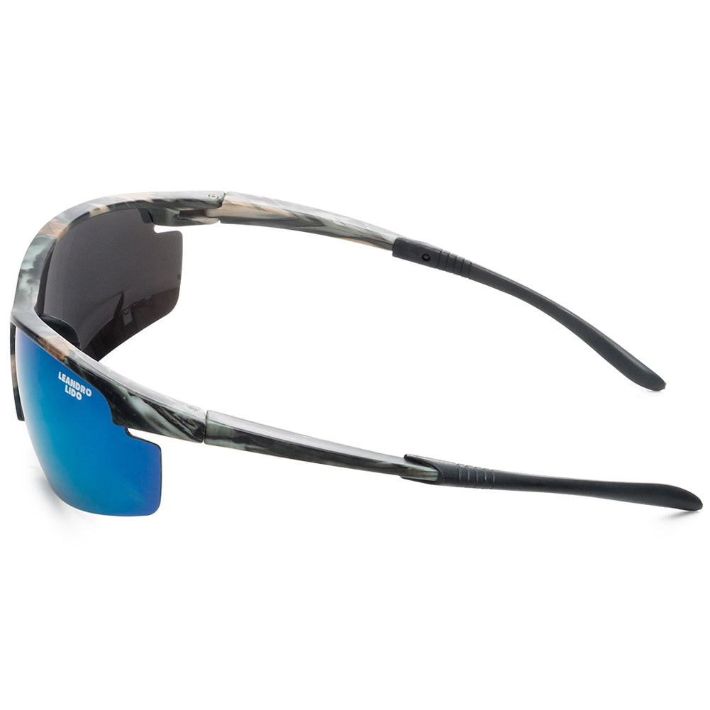 LEANDRO LIDO Power Gafas de sol deportivas camuflaje/azul
