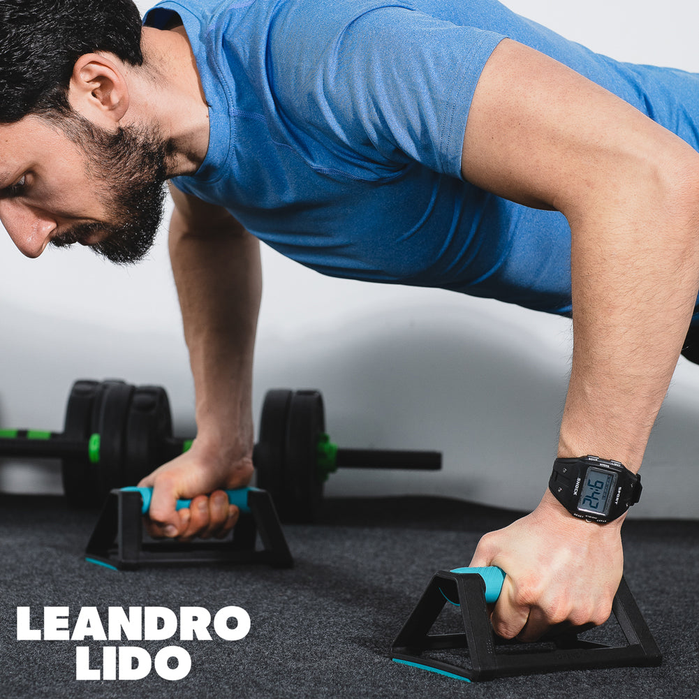 LEANDRO LIDO "Sterpeto" Unisex Sport Uhr gold/schwarz