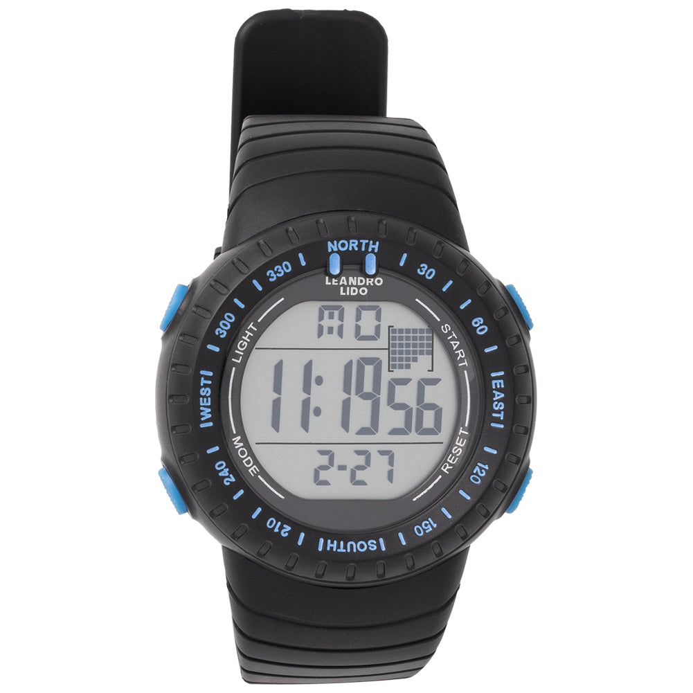 LEANDRO LIDO "Vescia" Unisex Sport Uhr schwarz/blau