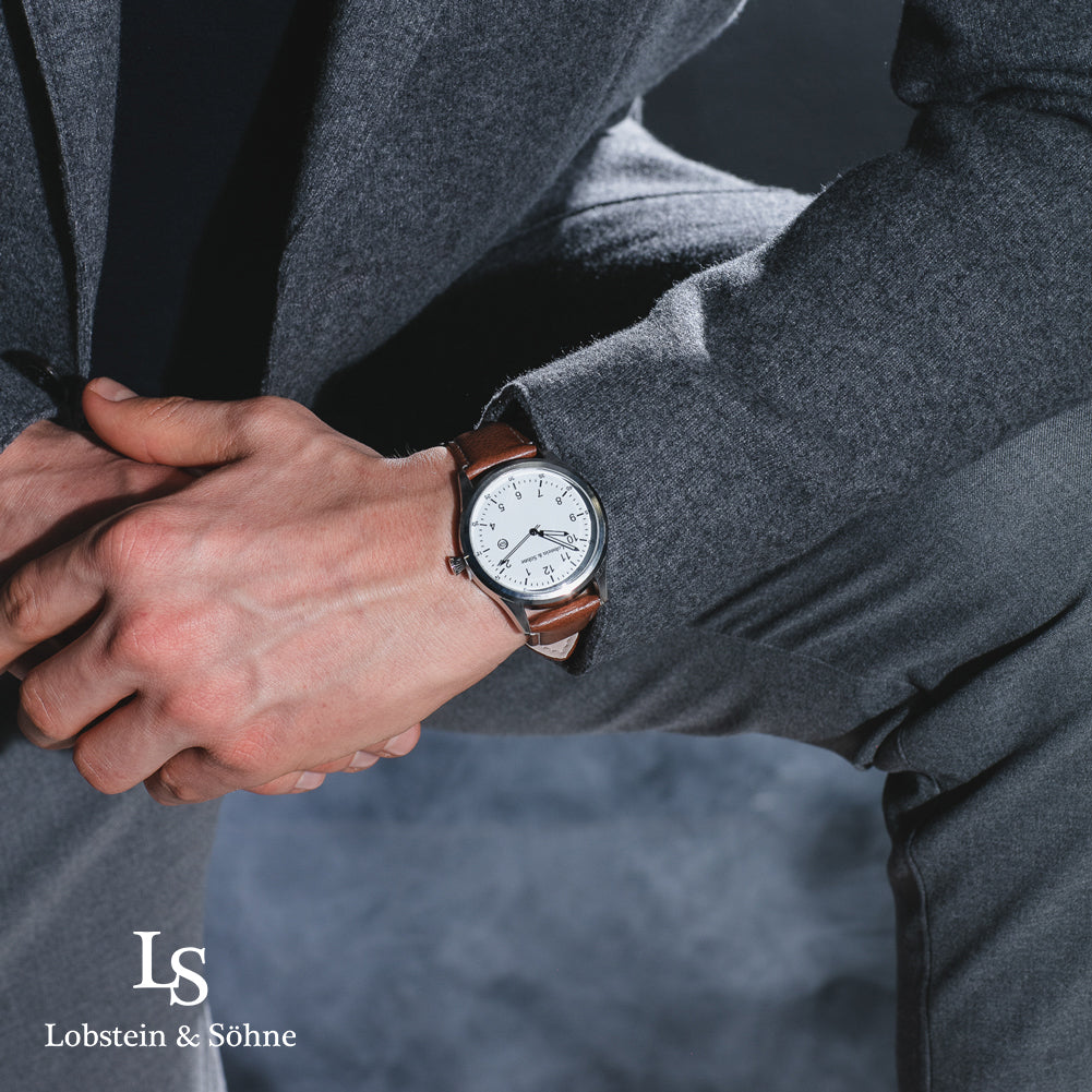 Lobstein & Söhne® "Gustav" Uhr braun