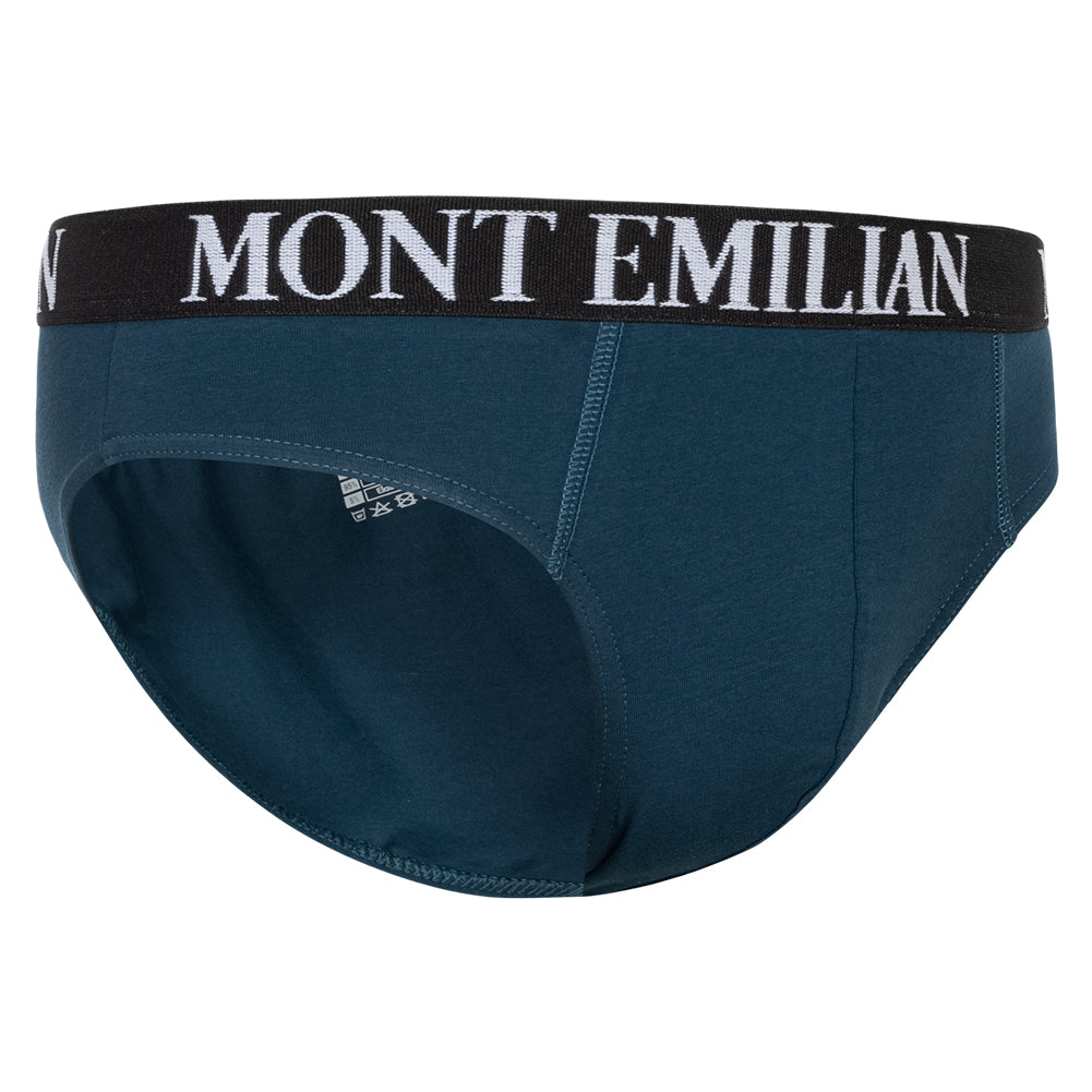 MONT EMILIAN "Avignon" Hombre Calzoncillos slip Pack de 3 azul marino