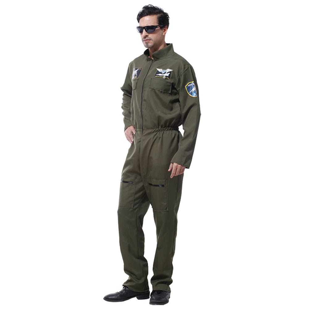 Pilot Kampfjet Kostüm "Air Force" MIESEPETER® grün