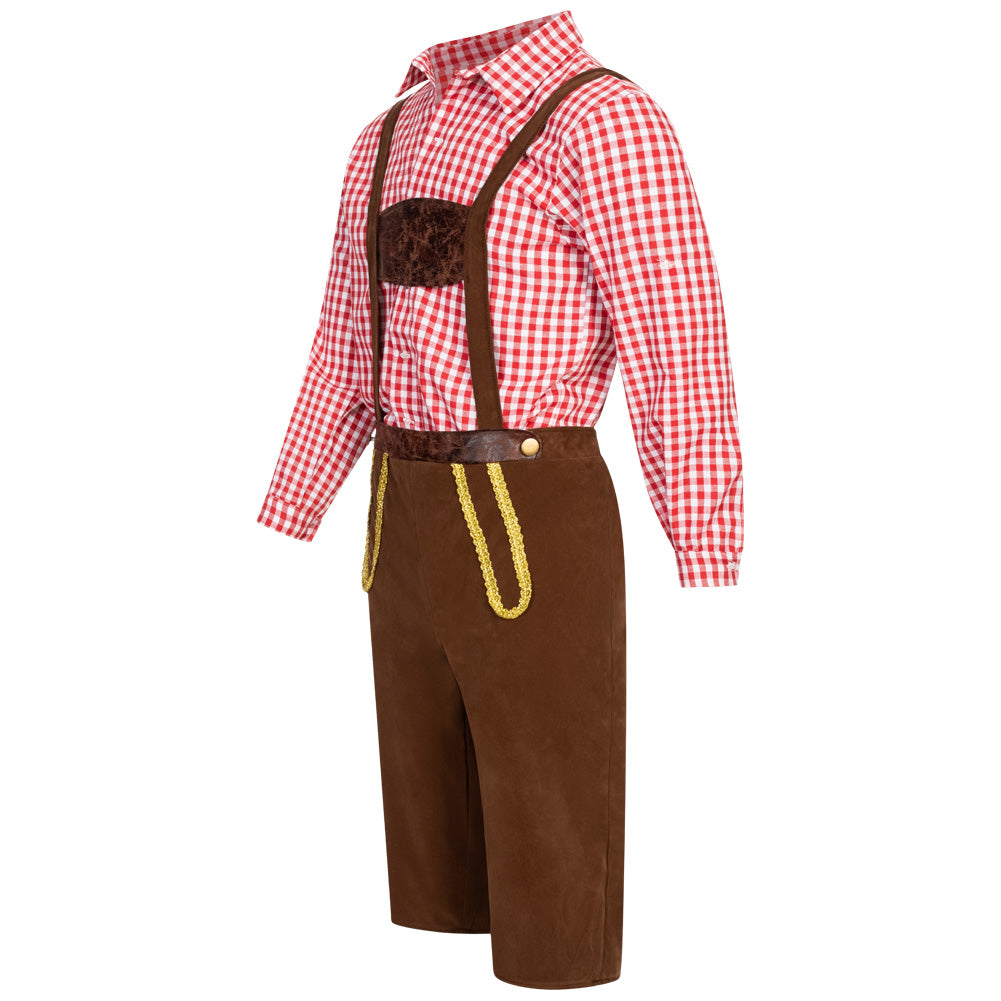 Trachtenset Herren Oktoberfest-Kostüm MIESEPETER® rot