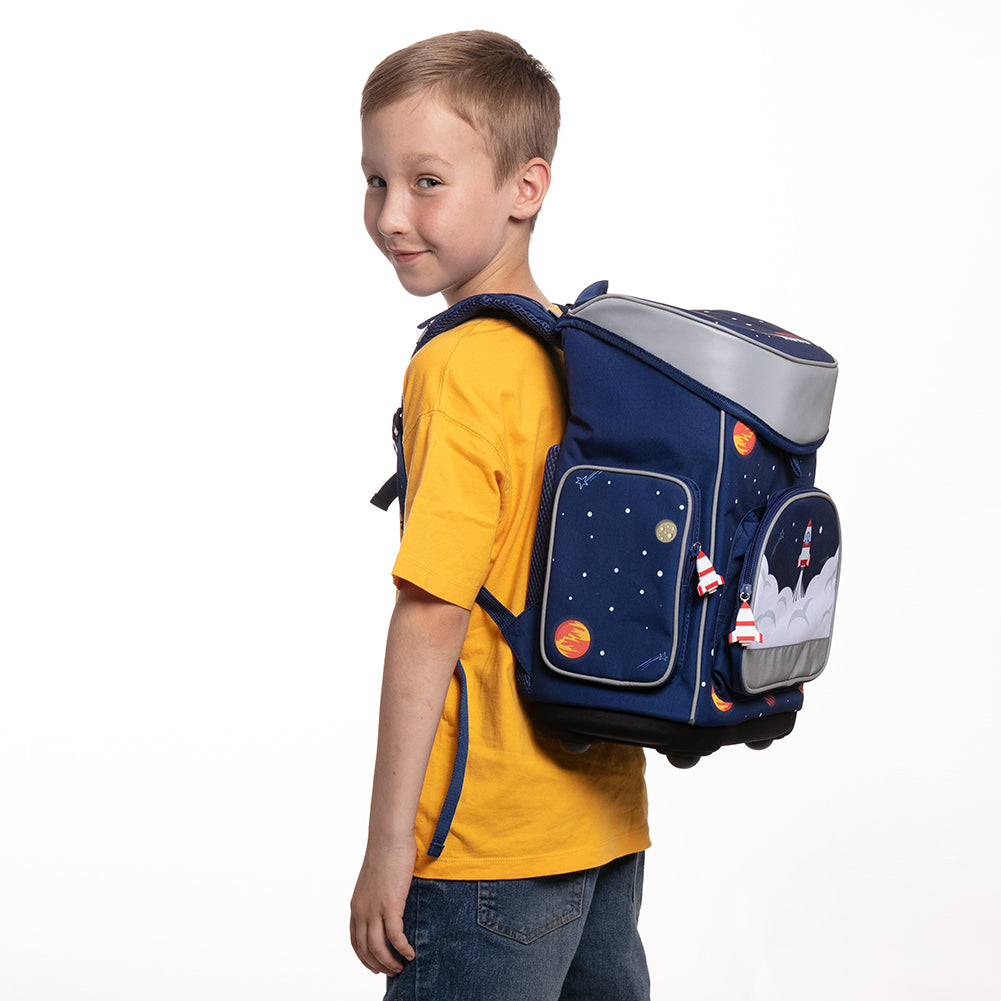 MUWO "Lil Elon" Kinder Schulranzen Set 5-tlg.