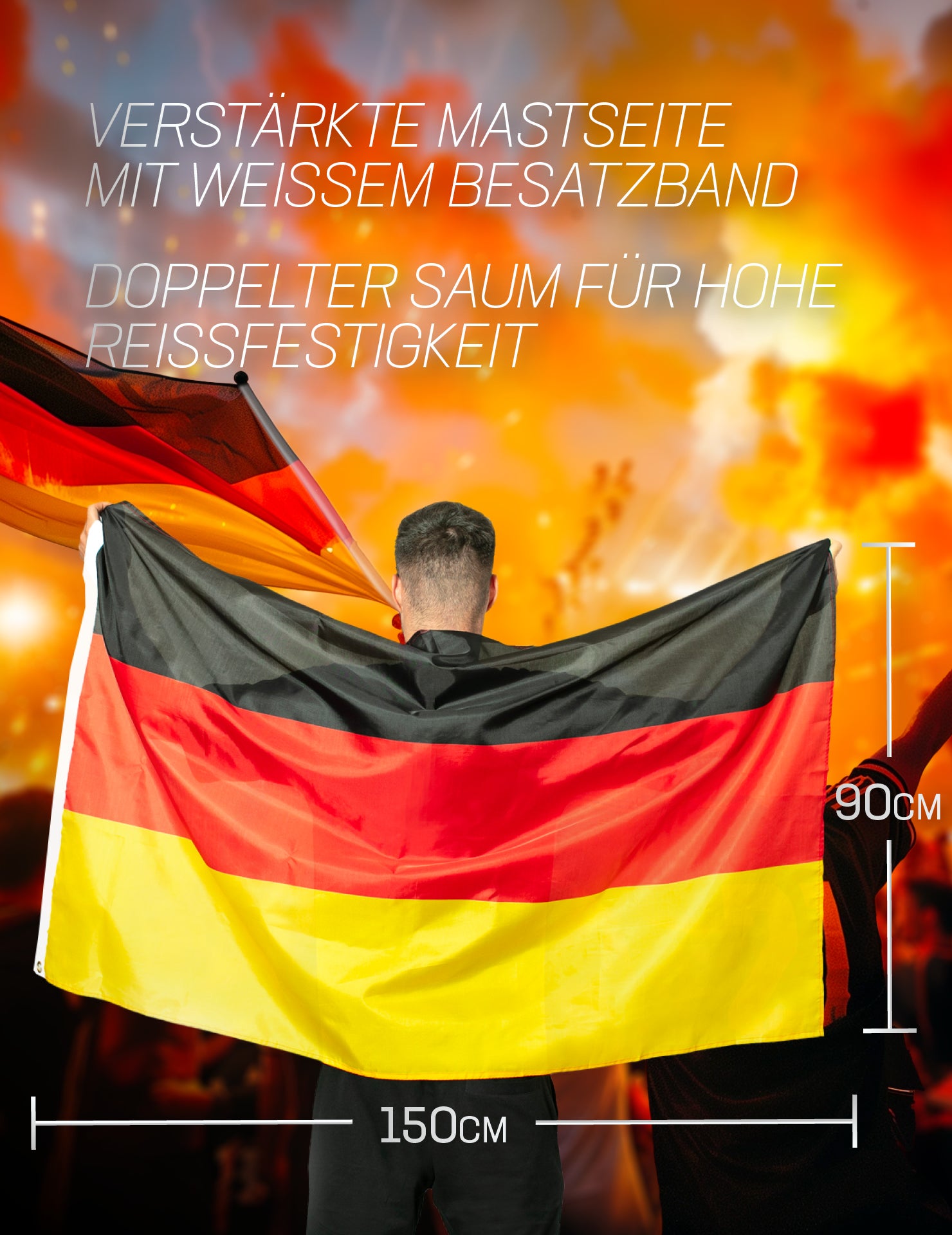 Alemania Bandera MUWO "Nations Together" 90x150cm
