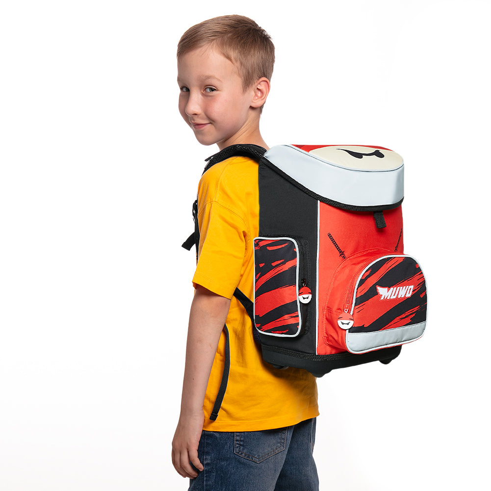 MUWO "Lil Ninja" Kinder Schulranzen Set 5tlg.