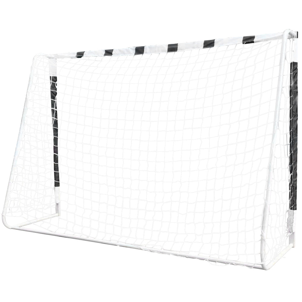 MUWO großes Fußballtor aus Stahl 3 x 2 m schwarz/weiß