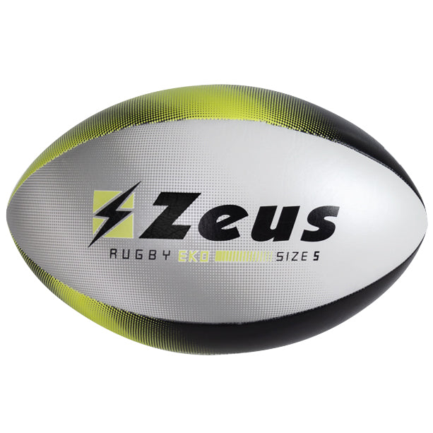 Zeus Pelota de rugby negro / amarillo neÃ³n