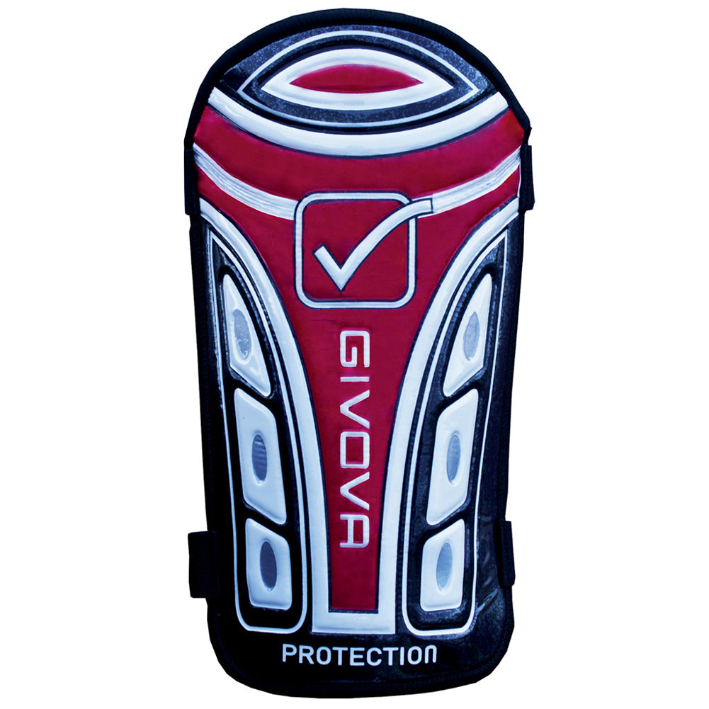 Givova Espinilleras "Parastinco Protection" negro / rojo